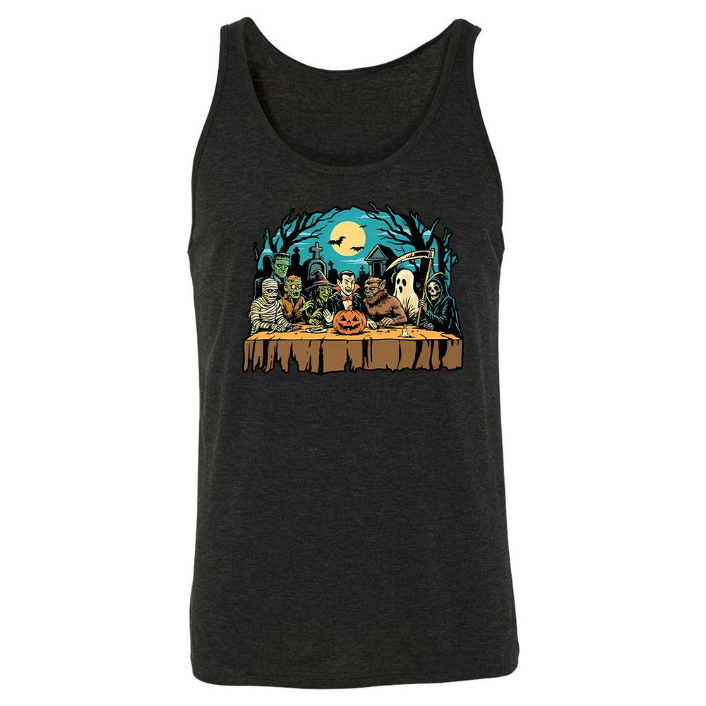 Unisex Jersey Tank - Y844Z4Z1 - Charcoal Black Triblend - 5