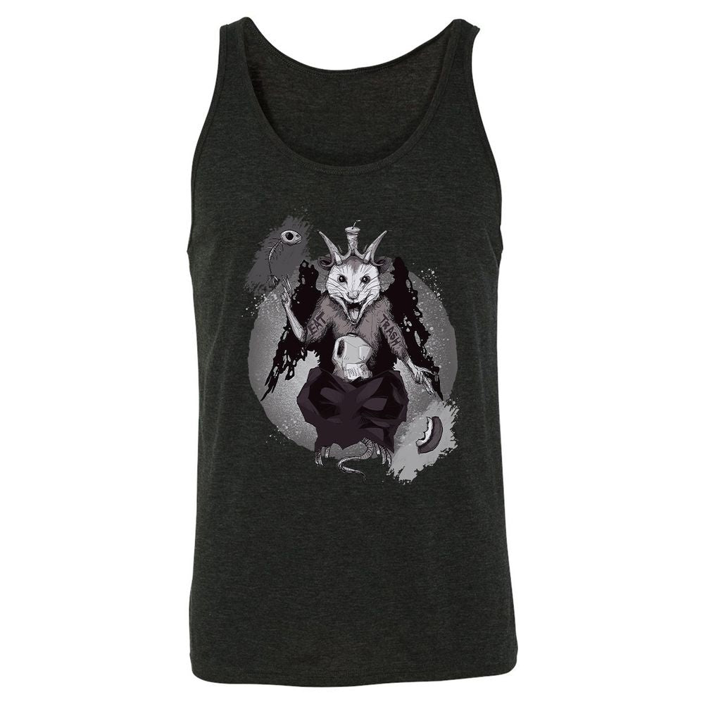 Unisex Jersey Tank - B4L6YQ9E - Charcoal Black Triblend - 5