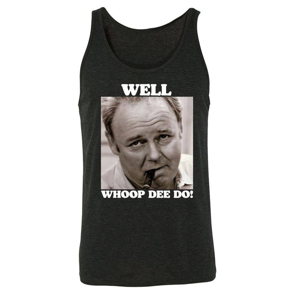 Funny 70s Tv Quote Whoop Dee Do - Charcoal Black Triblend - 5
