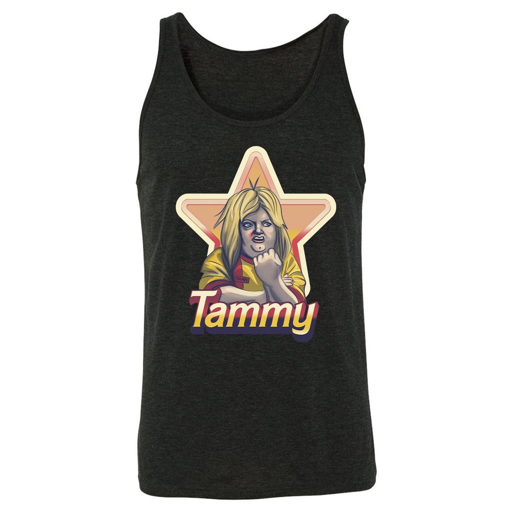 Unisex Jersey Tank - HNQBWWBZ - Charcoal Black Triblend - 5