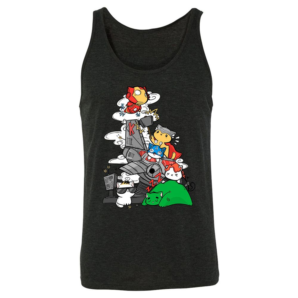 Unisex Jersey Tank - AGFLU1T7 - Charcoal Black Triblend - 5