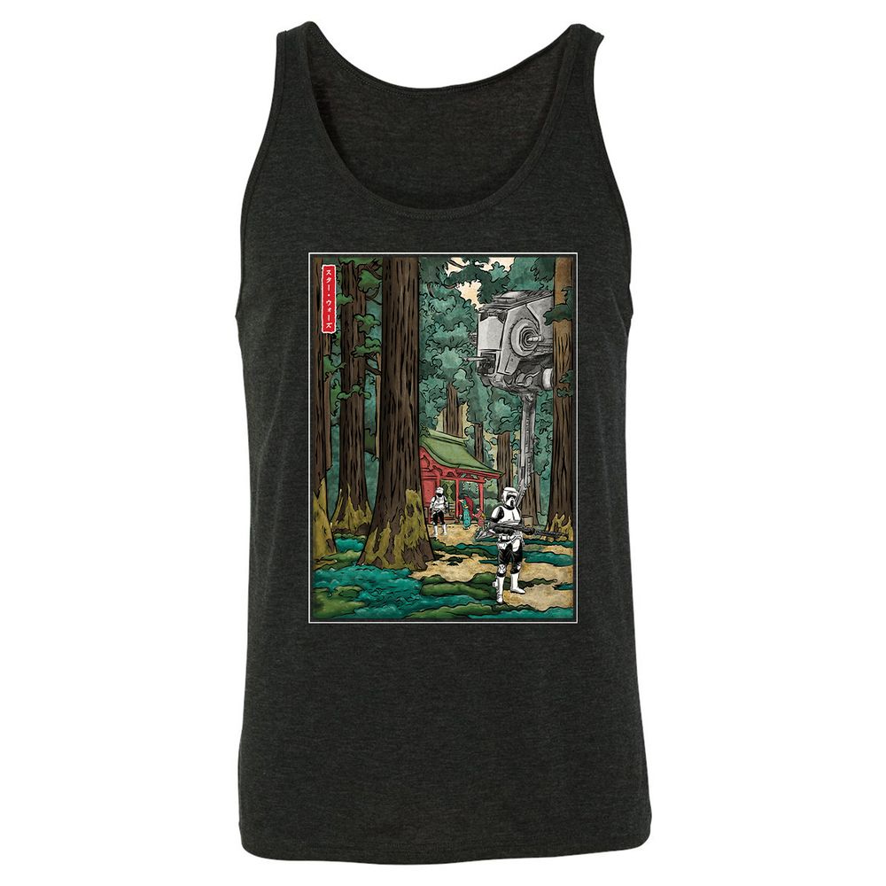 Unisex Jersey Tank - 3LL9RUNS - Charcoal Black Triblend - 5