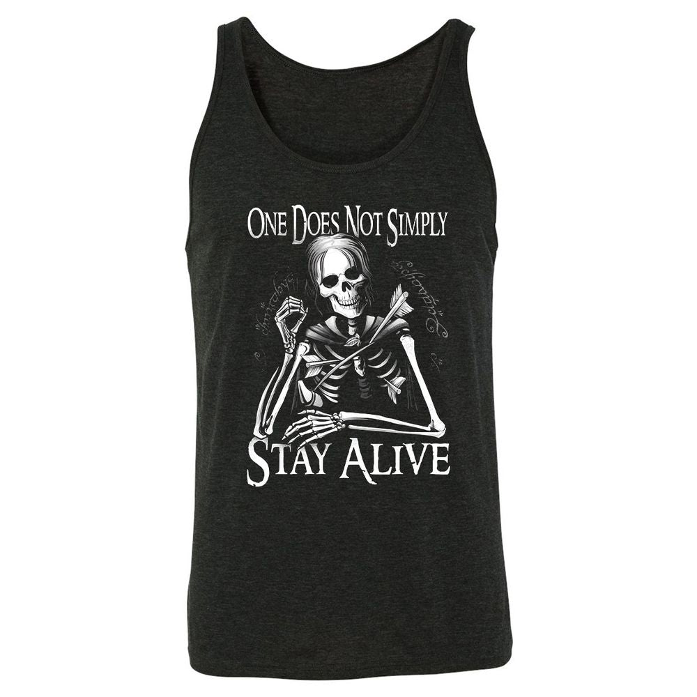 Unisex Jersey Tank - 738KFC7J - Charcoal Black Triblend - 5
