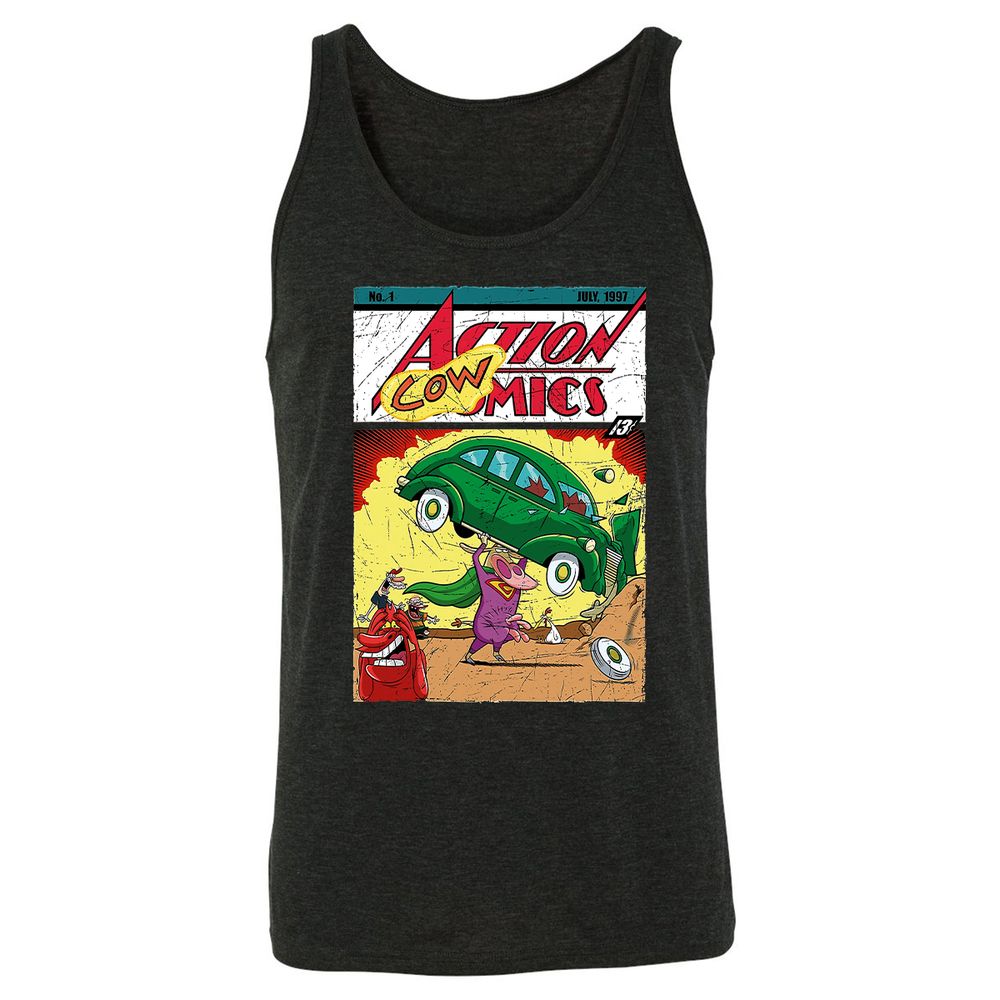 Unisex Jersey Tank - Q8Q82UKQ - Charcoal Black Triblend - 5