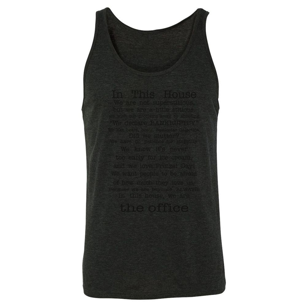 Unisex Jersey Tank - 8EXYMLF2 - Charcoal Black Triblend - 5