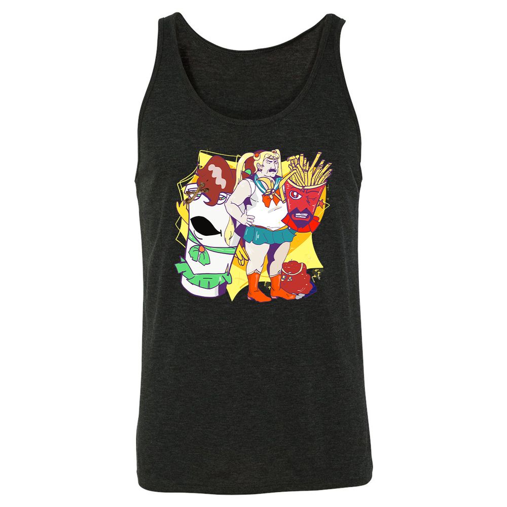 Unisex Jersey Tank - LH2936SV - Charcoal Black Triblend - 5