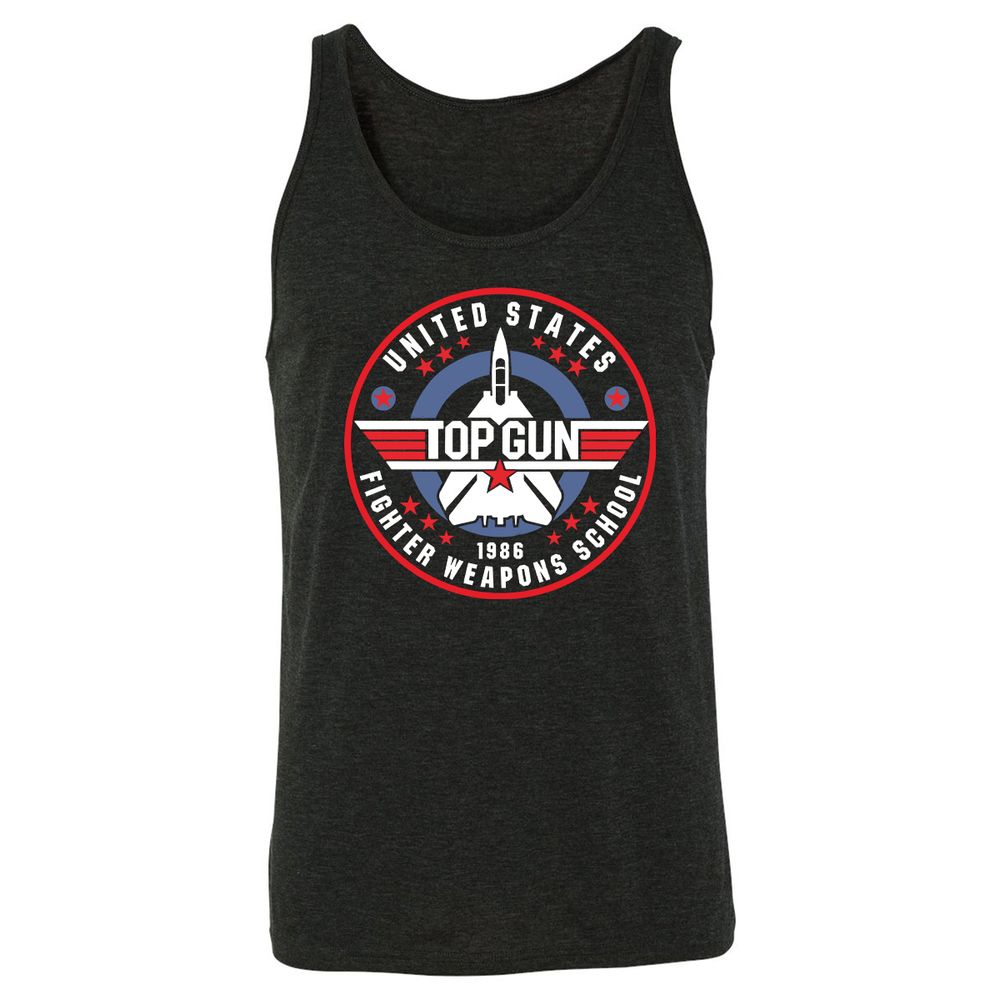 Unisex Jersey Tank - TZCHAAAT - Charcoal Black Triblend - 5