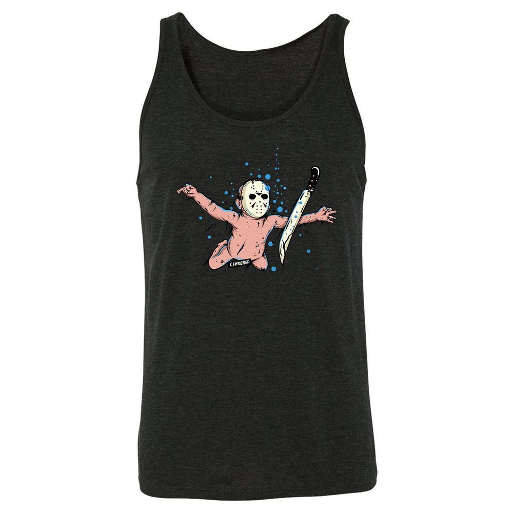 Unisex Jersey Tank - VLQCDAW5 - Charcoal Black Triblend - 5