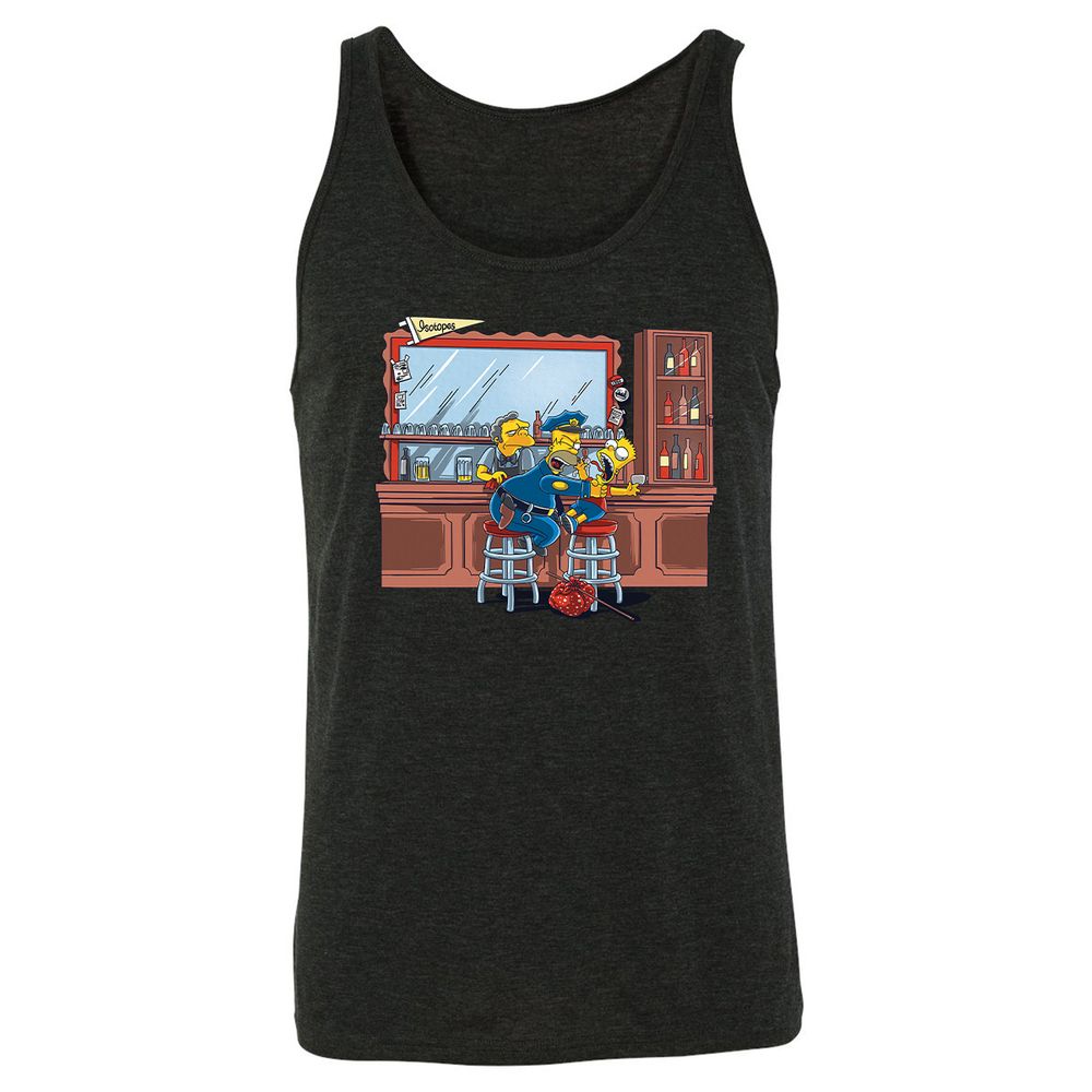 Unisex Jersey Tank - H41D7AGV - Charcoal Black Triblend - 5