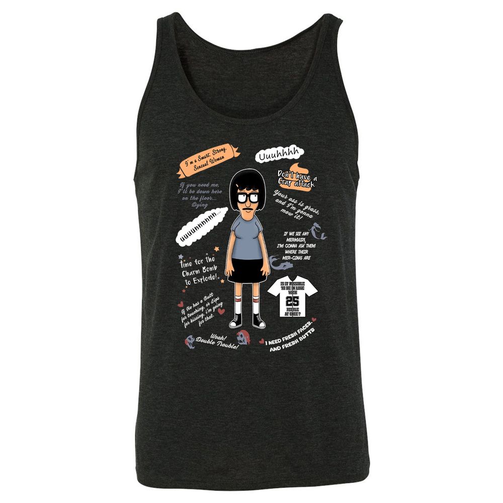 Unisex Jersey Tank - 9X2QMVES - Charcoal Black Triblend - 5