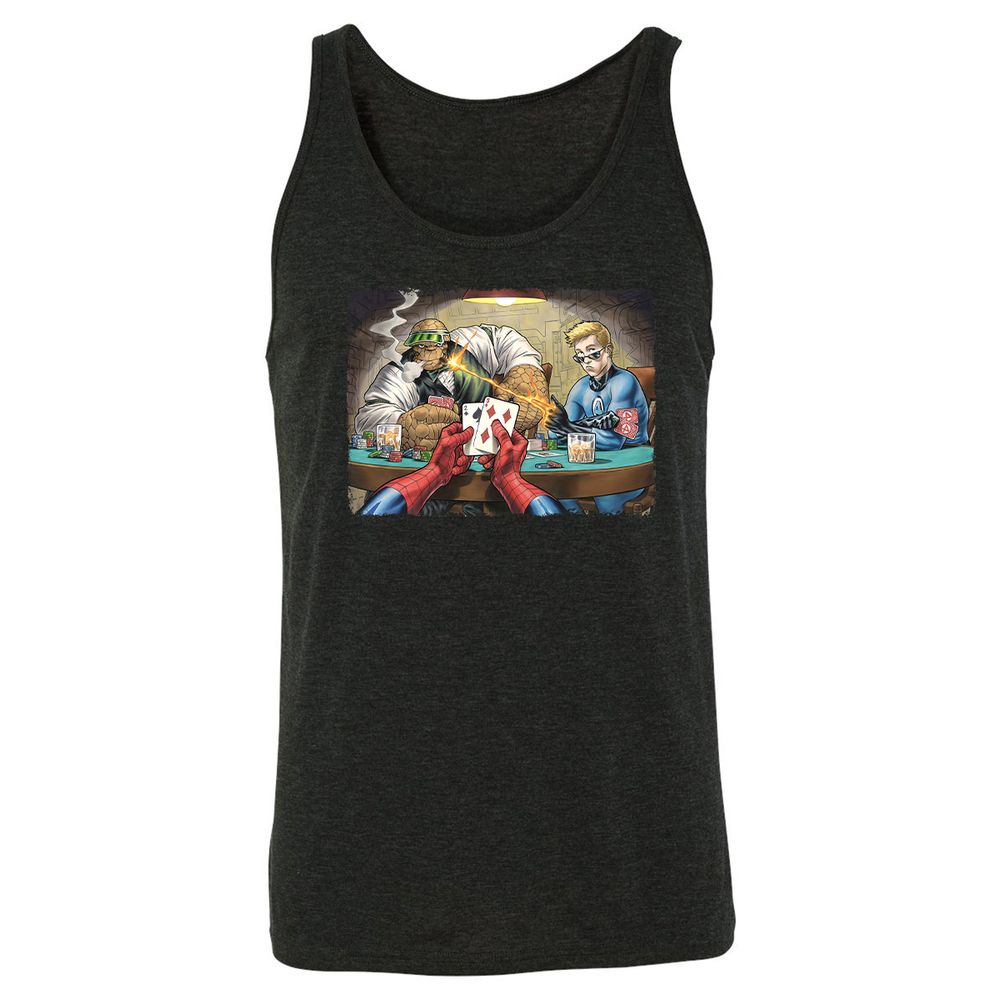 Unisex Jersey Tank - H1CTBKE2 - Charcoal Black Triblend - 5