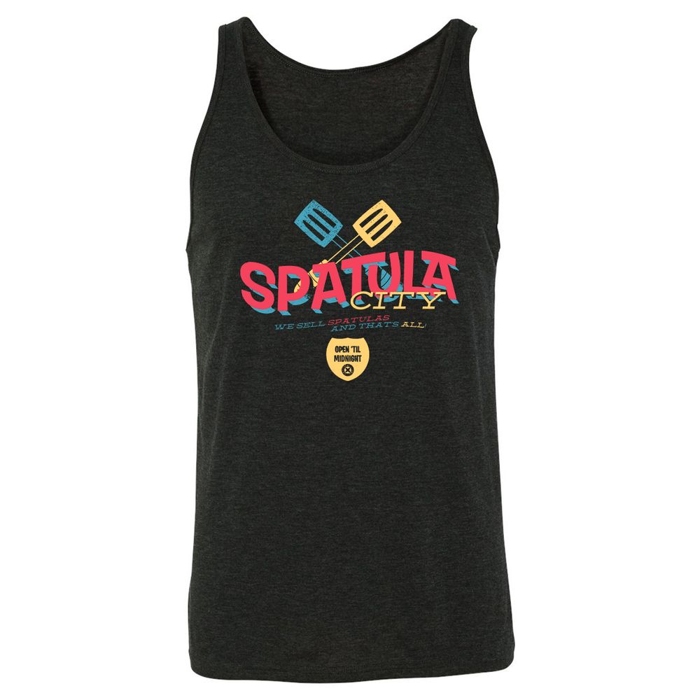 Unisex Jersey Tank - FRN8B99D - Charcoal Black Triblend - 5