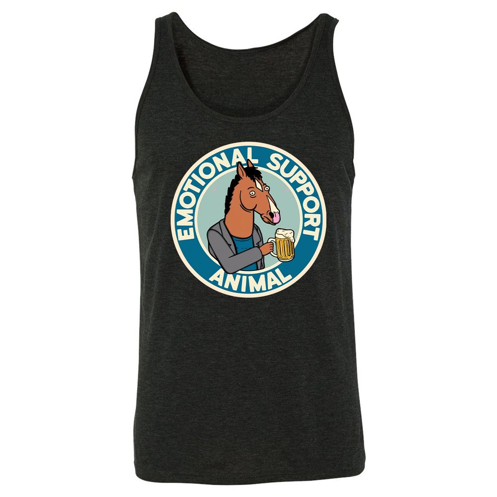Unisex Jersey Tank - Y1CPJDX2 - Charcoal Black Triblend - 5