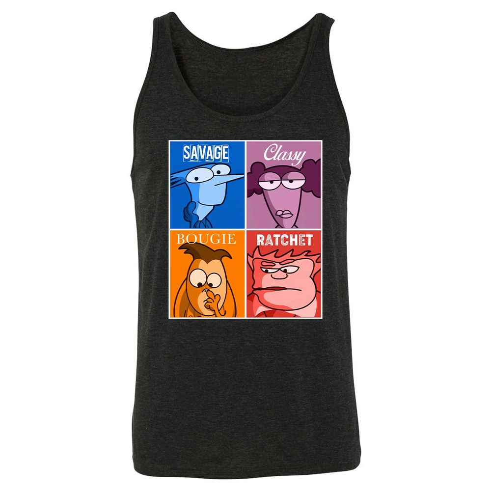 Unisex Jersey Tank - QZVAFXHK - Charcoal Black Triblend - 5