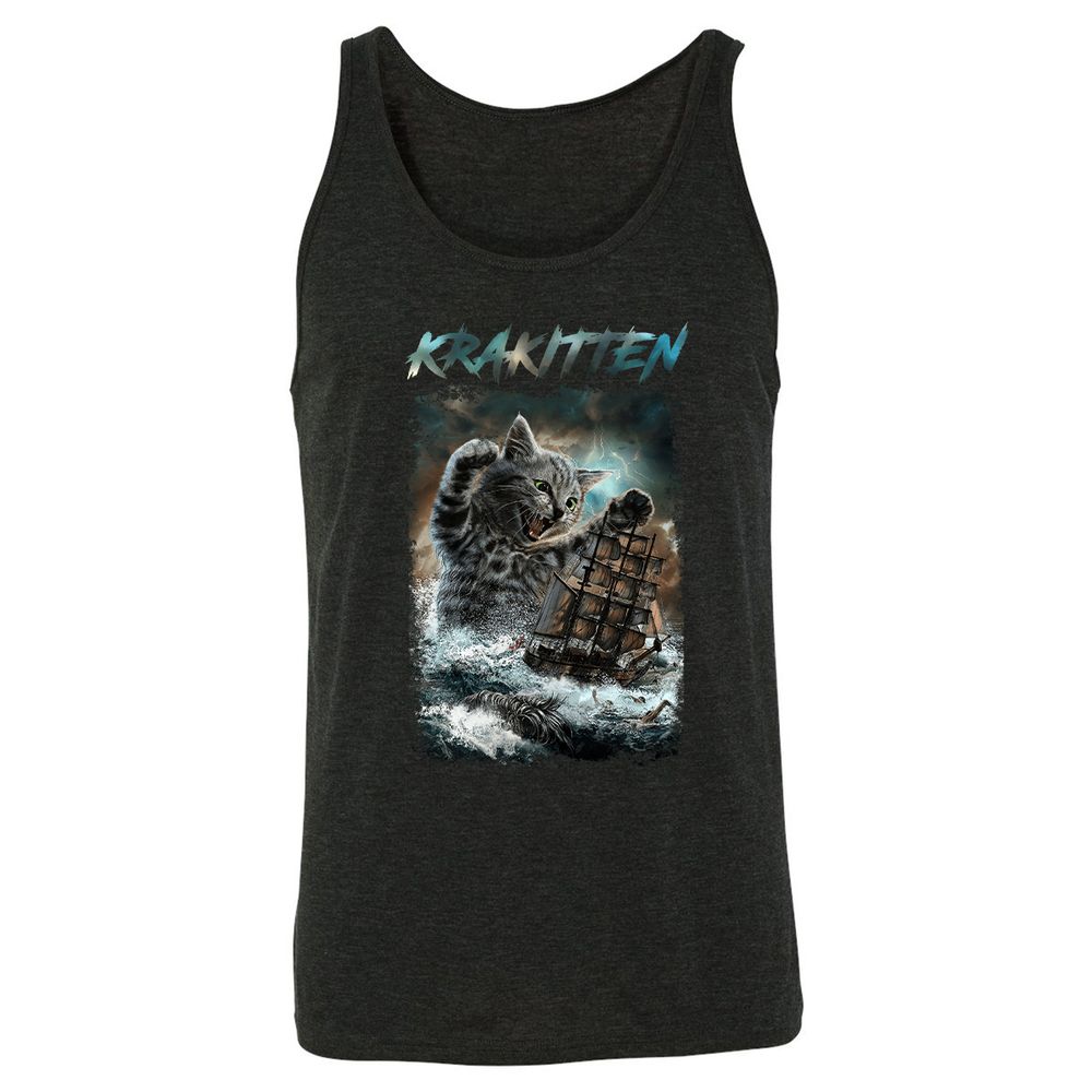 Unisex Jersey Tank - 4JASA32Y - Charcoal Black Triblend - 5