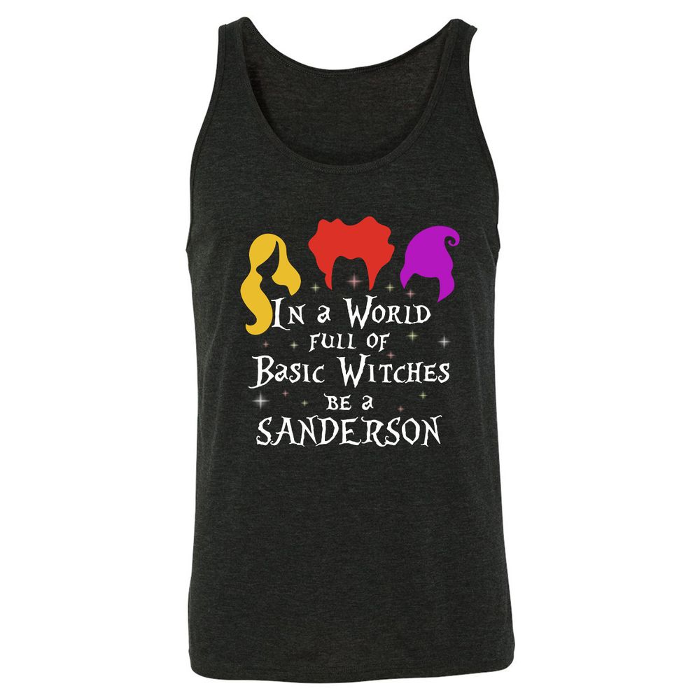 Unisex Jersey Tank - HFQ35H4M - Charcoal Black Triblend - 5
