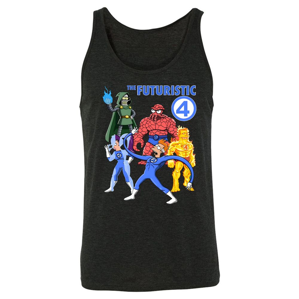 Unisex Jersey Tank - 6VNEZXRC - Charcoal Black Triblend - 5