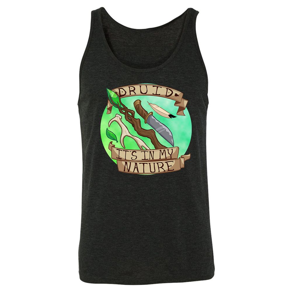 Unisex Jersey Tank - ASDJSX66 - Charcoal Black Triblend - 5