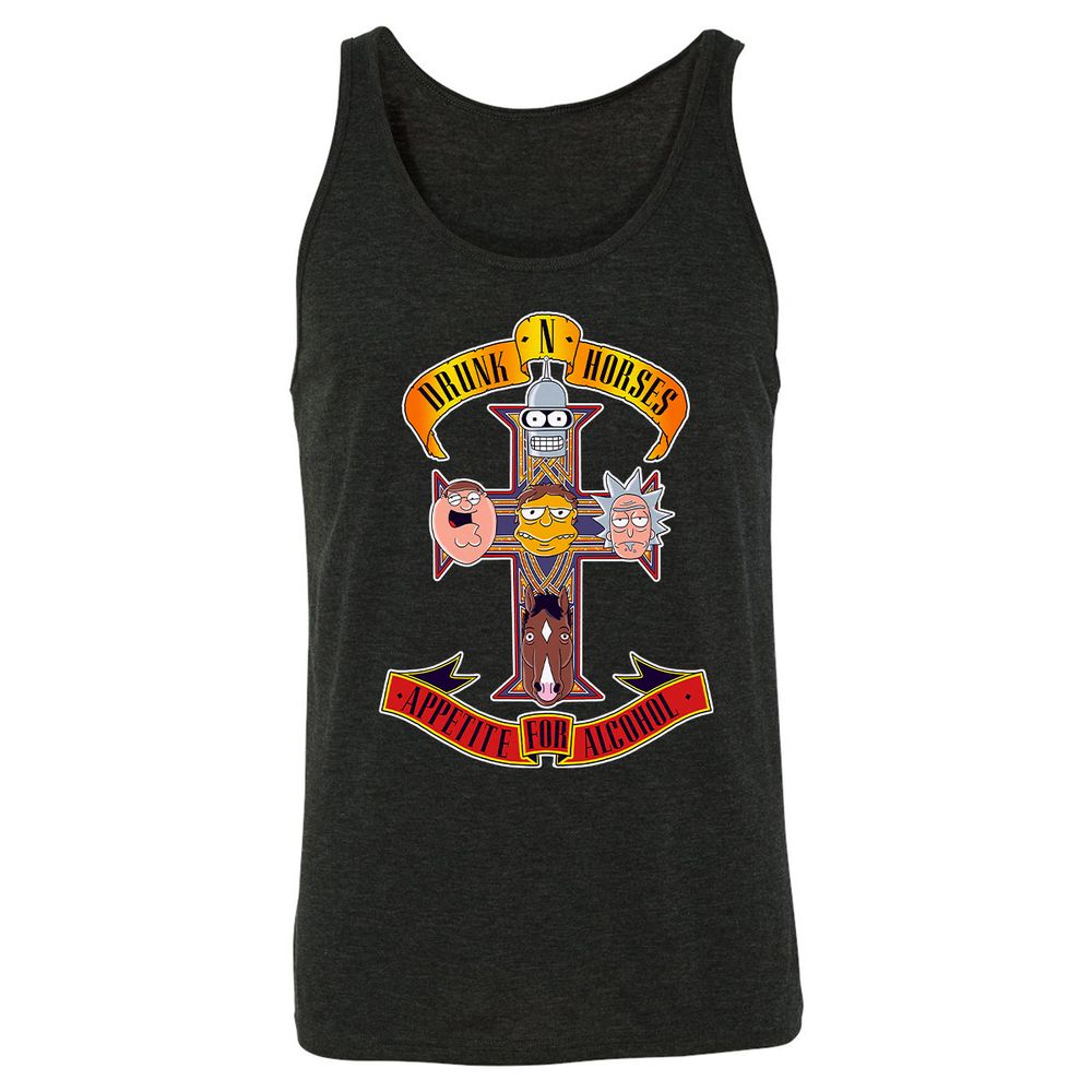 Unisex Jersey Tank - 3A3B1Z2U - Charcoal Black Triblend - 5