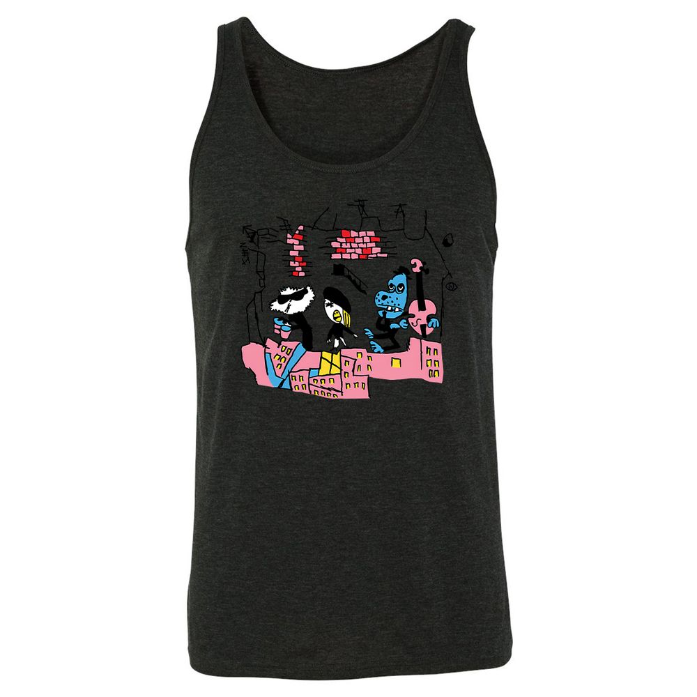 Unisex Jersey Tank - 2KBJ91A2 - Charcoal Black Triblend - 5
