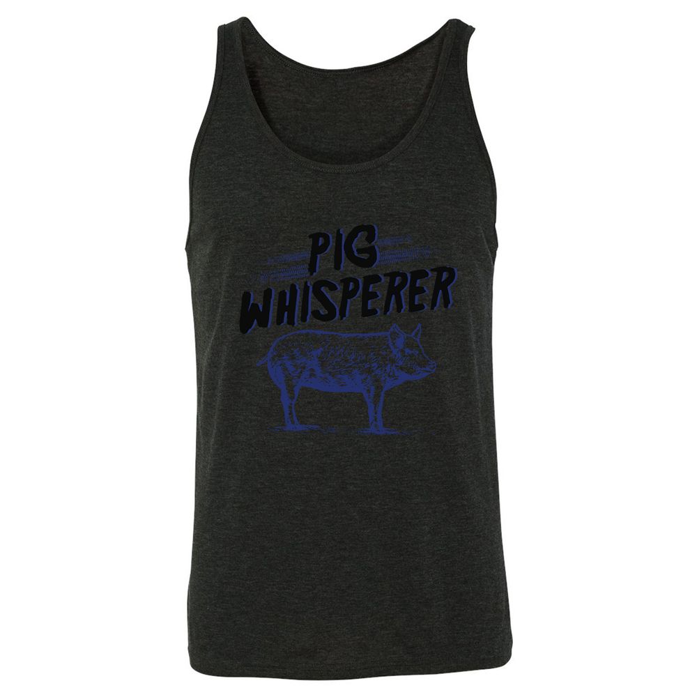 Unisex Jersey Tank - E3CYAHE4 - Charcoal Black Triblend - 5