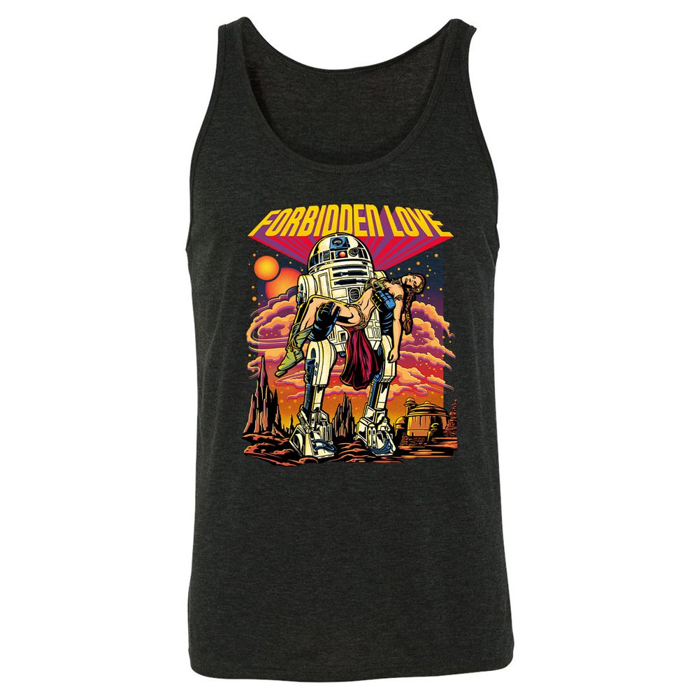 Unisex Jersey Tank - M2869DKH - Charcoal Black Triblend - 5