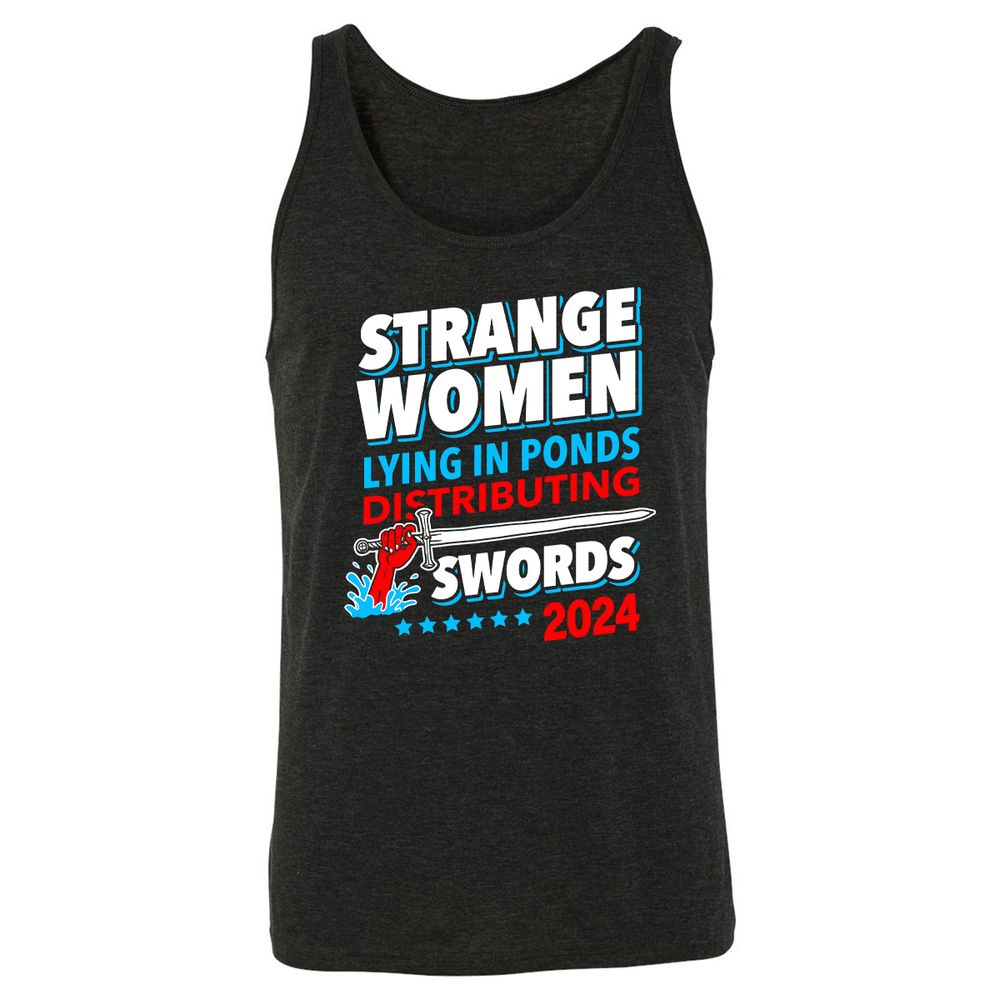 Unisex Jersey Tank - KJ5HGD63 - Charcoal Black Triblend - 5