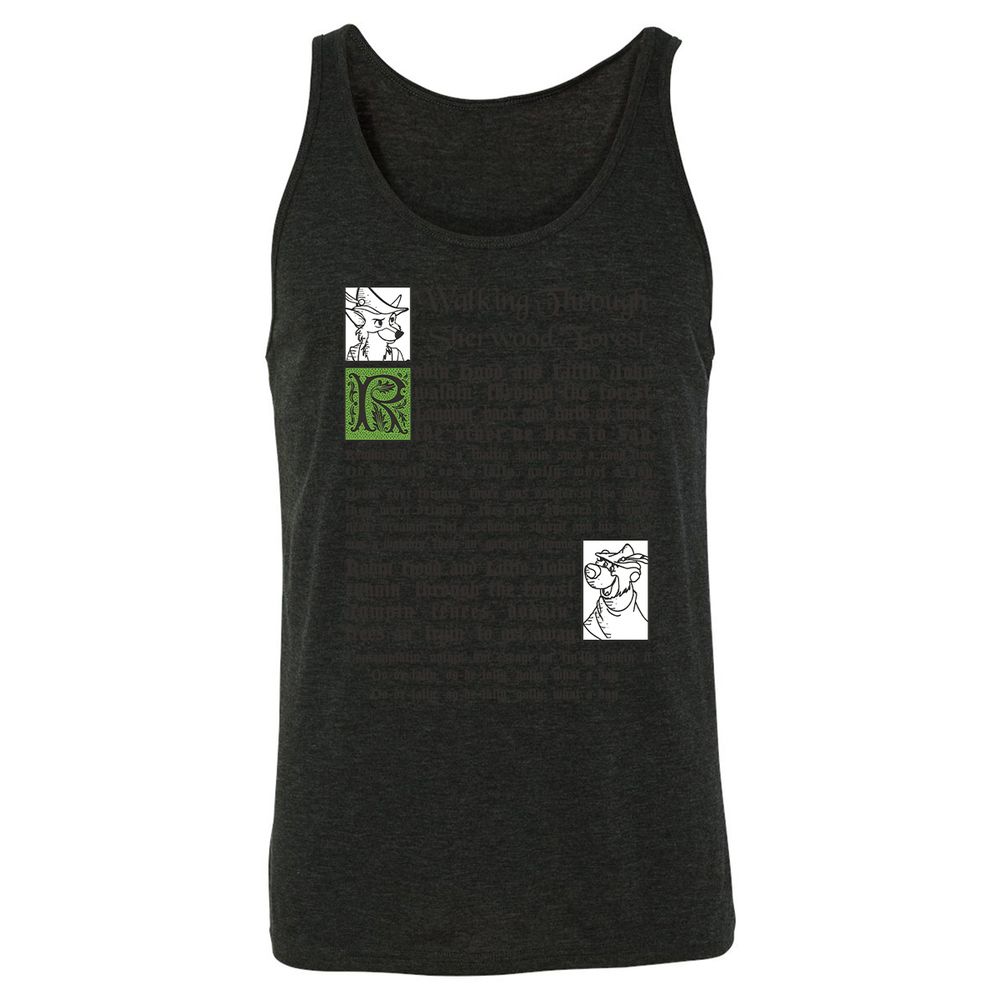 Unisex Jersey Tank - 41MW3R7J - Charcoal Black Triblend - 5