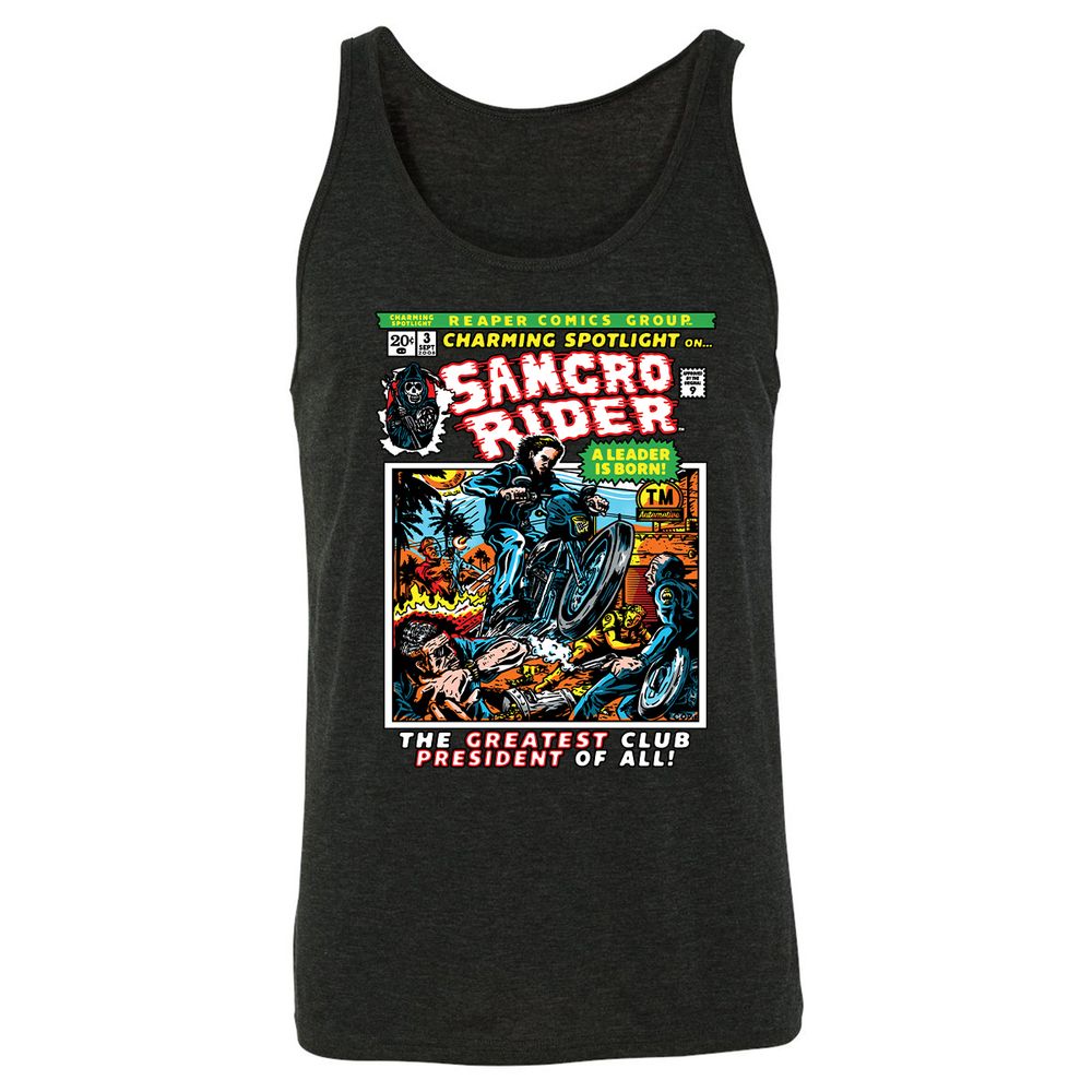 Unisex Jersey Tank - QPS9S1WF - Charcoal Black Triblend - 5