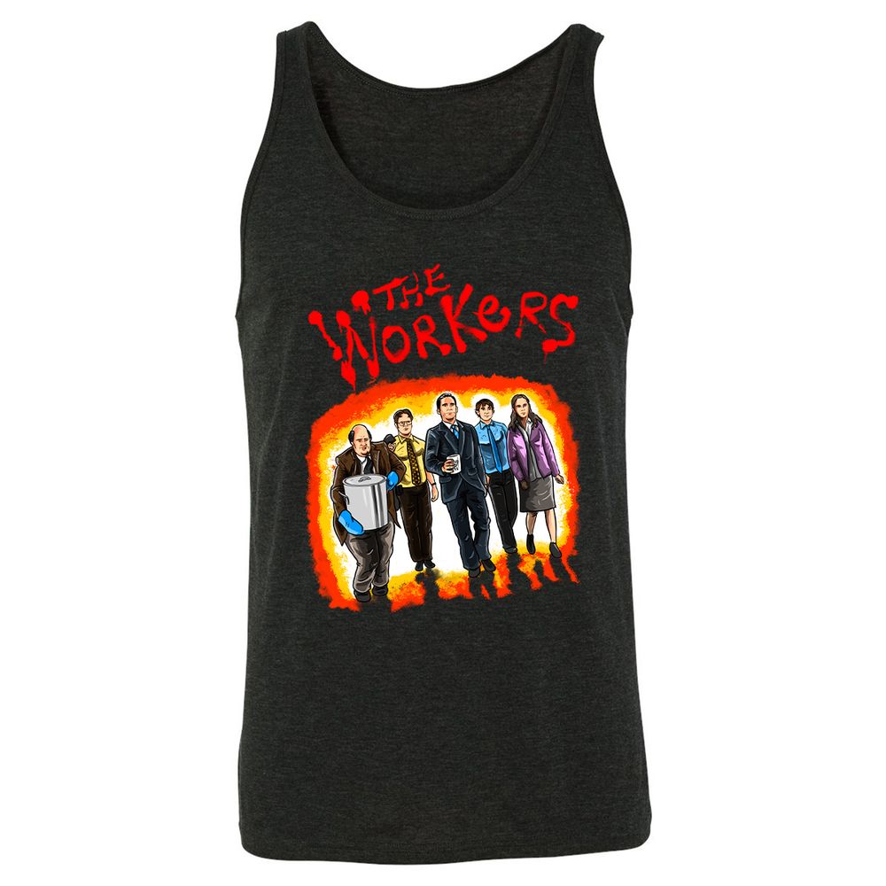 Unisex Jersey Tank - D178WL1H - Charcoal Black Triblend - 5