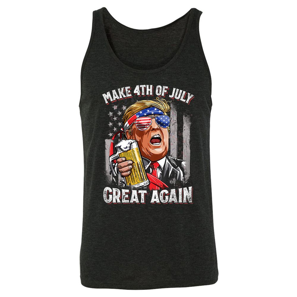 Unisex Jersey Tank - B9C2J87Q - Charcoal Black Triblend - 5
