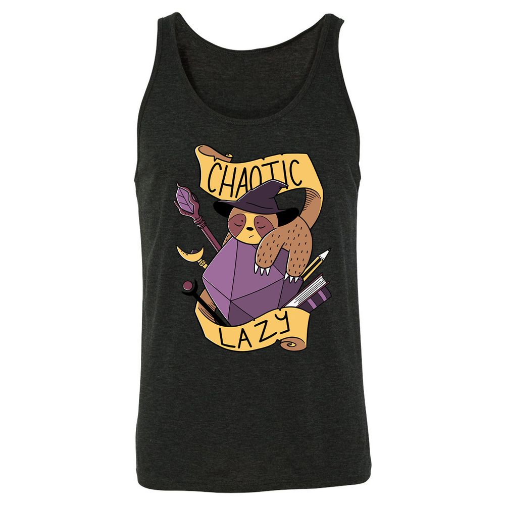 Unisex Jersey Tank - 2H69VM41 - Charcoal Black Triblend - 5