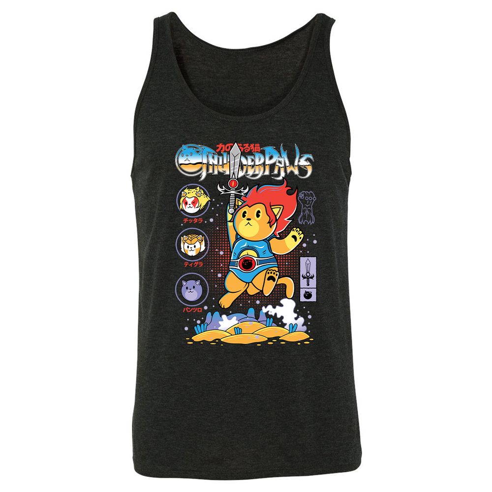 Unisex Jersey Tank - J41N7B9X - Charcoal Black Triblend - 5