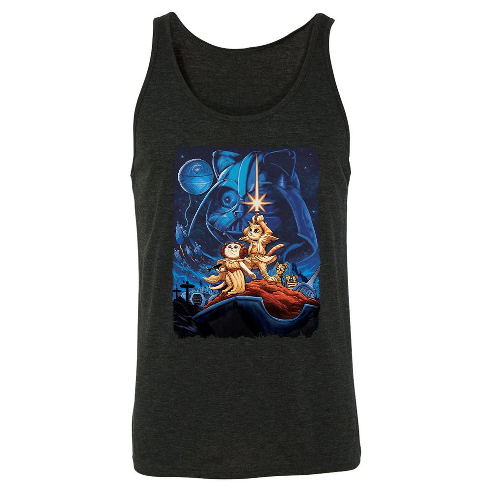 Unisex Jersey Tank - 4JGB48YS - Charcoal Black Triblend - 5