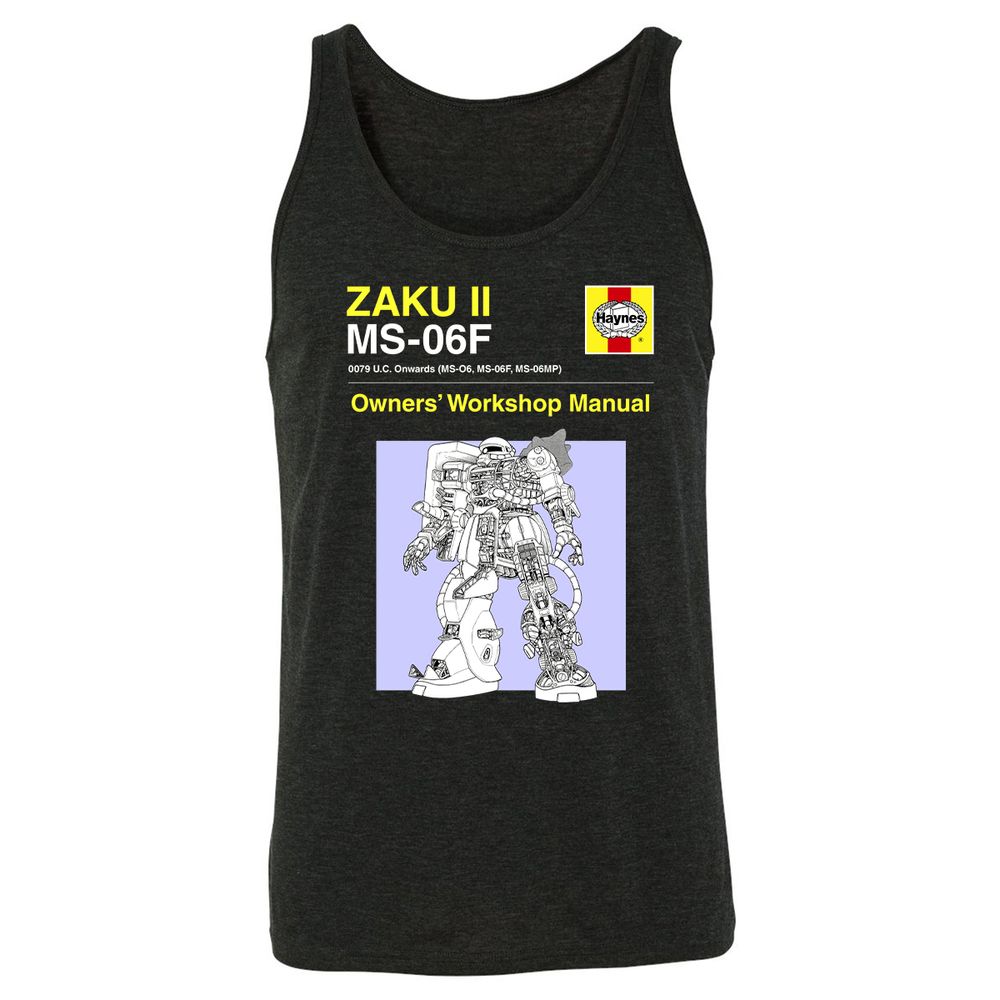 Unisex Jersey Tank - GN7HL18Q - Charcoal Black Triblend - 5