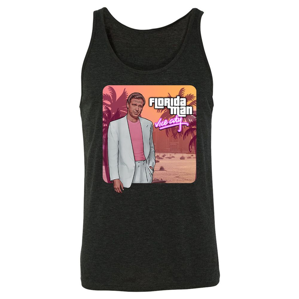 Unisex Jersey Tank - KF4AH61W - Charcoal Black Triblend - 5