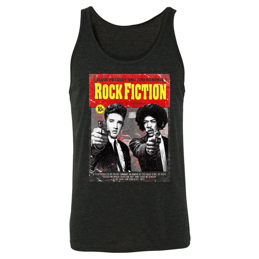 Unisex Jersey Tank - 32V33FLA - Charcoal Black Triblend - 5
