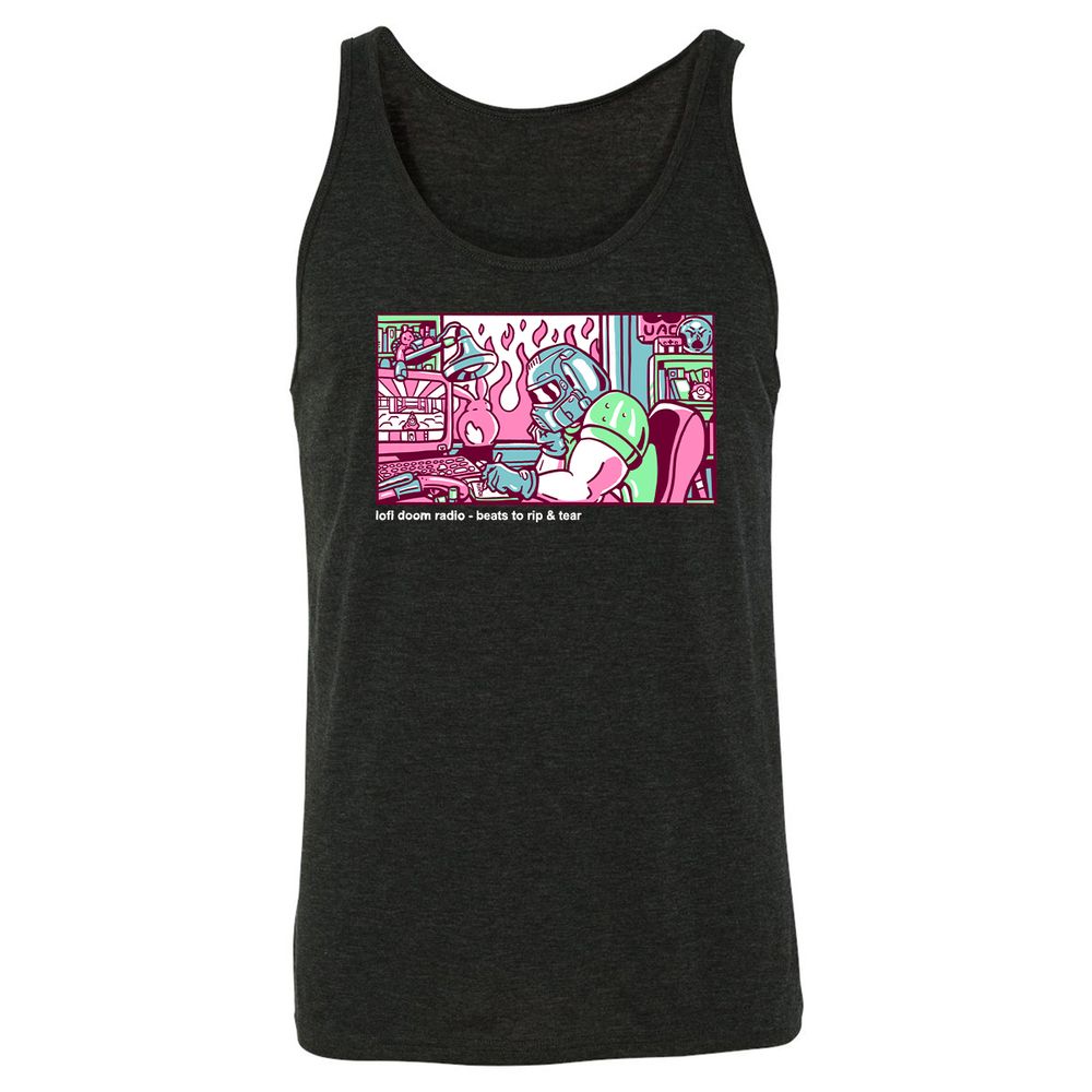 Unisex Jersey Tank - 5YGMF3RG - Charcoal Black Triblend - 5