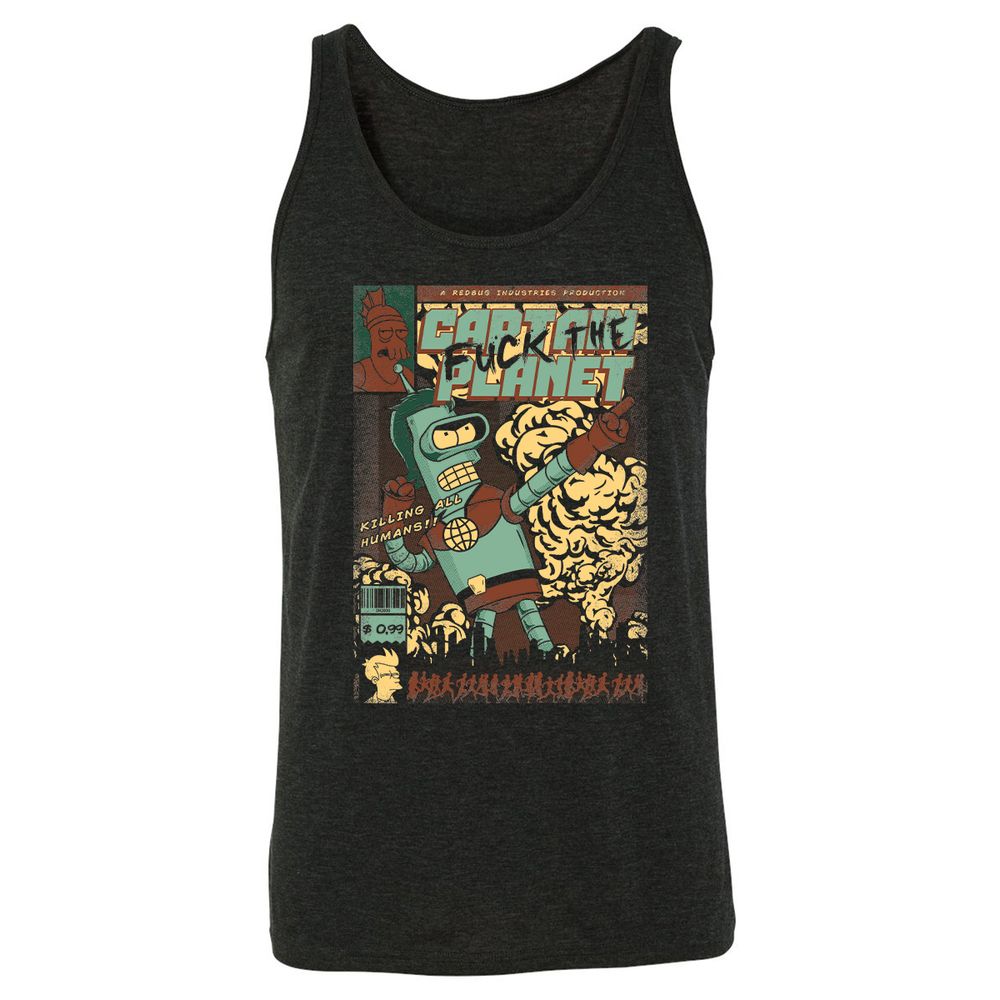 Unisex Jersey Tank - Z1LF8YAL - Charcoal Black Triblend - 5