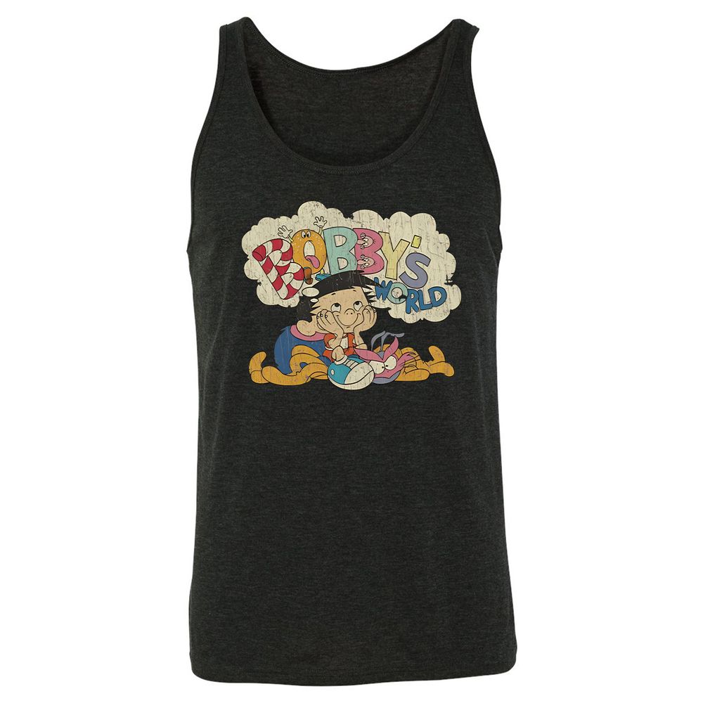 Unisex Jersey Tank - 1TNYP247 - Charcoal Black Triblend - 5