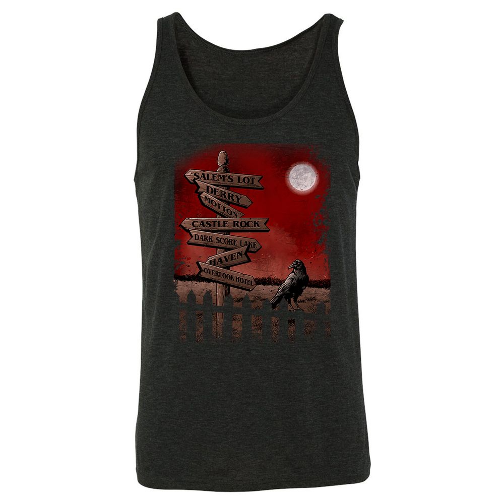 Unisex Jersey Tank - ZJTDVF34 - Charcoal Black Triblend - 5
