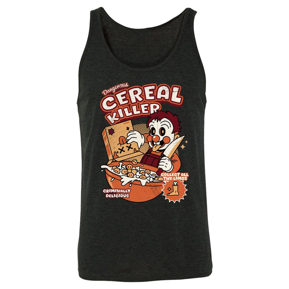 Unisex Jersey Tank - QWA7MJC8 - Charcoal Black Triblend - 5