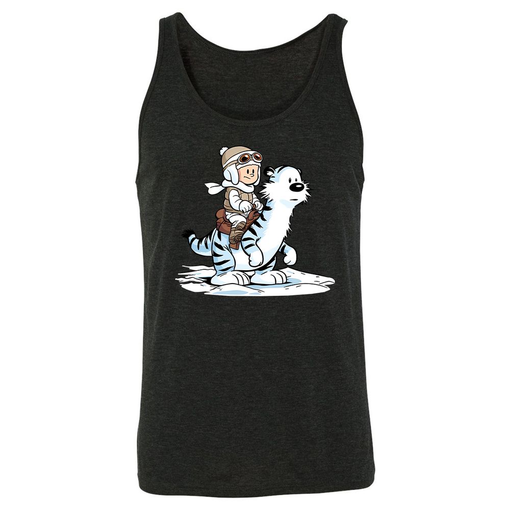 Unisex Jersey Tank - SAPHDTMK - Charcoal Black Triblend - 5