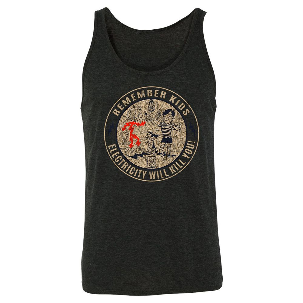 Unisex Jersey Tank - XN1GU6E9 - Charcoal Black Triblend - 5