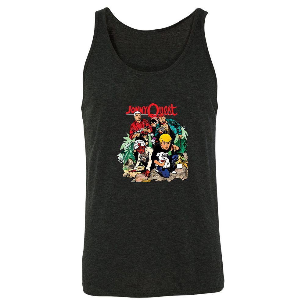 Unisex Jersey Tank - P6N41LRZ - Charcoal Black Triblend - 5