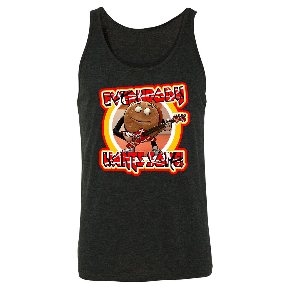 Unisex Jersey Tank - R6UYMU96 - Charcoal Black Triblend - 5