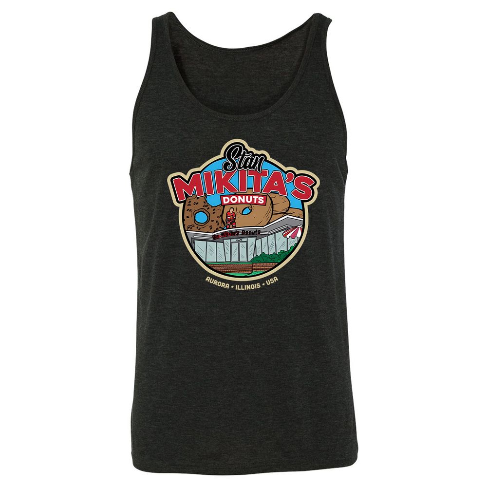 Unisex Jersey Tank - W7EVLSMB - Charcoal Black Triblend - 5