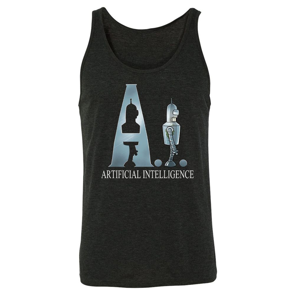 Unisex Jersey Tank - 1C12PMB2 - Charcoal Black Triblend - 5
