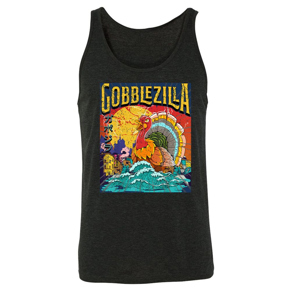 Unisex Jersey Tank - 7CRASATU - Charcoal Black Triblend - 5