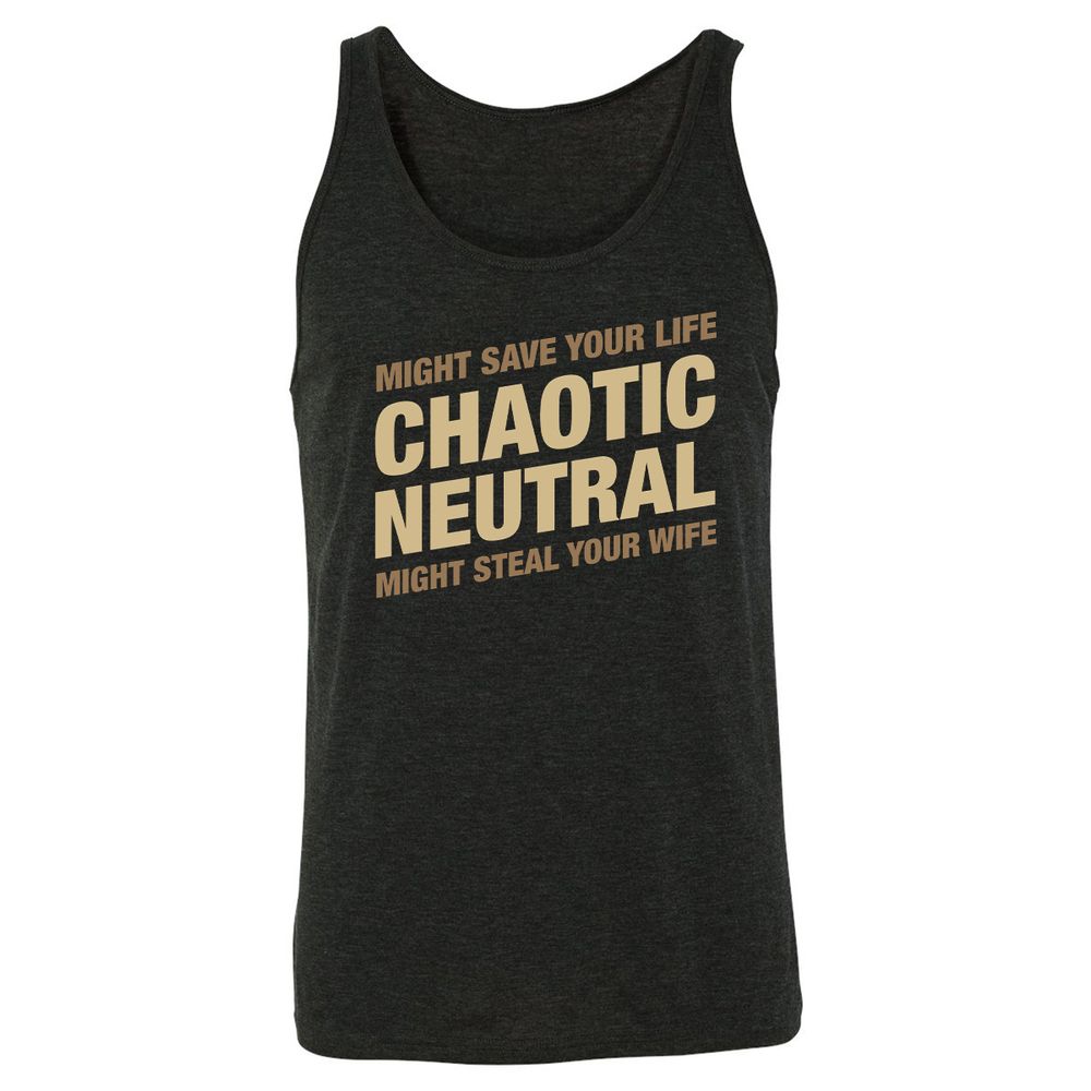Unisex Jersey Tank - 2W7V71NX - Charcoal Black Triblend - 5